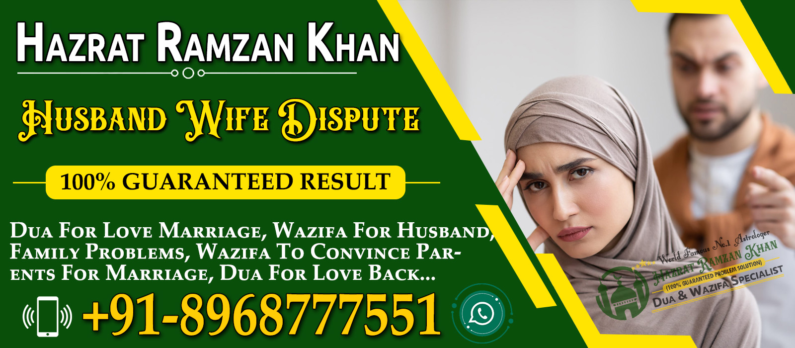 World Famous Astrologer Hazrat Ramzan Khan +91-8968777551